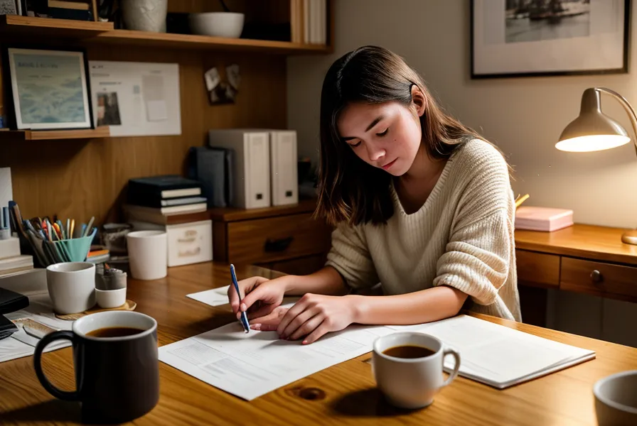 Smartphone utilisé pour scanner un reçu de restaurant, organisation freelance et nomadisme digital au quotidien