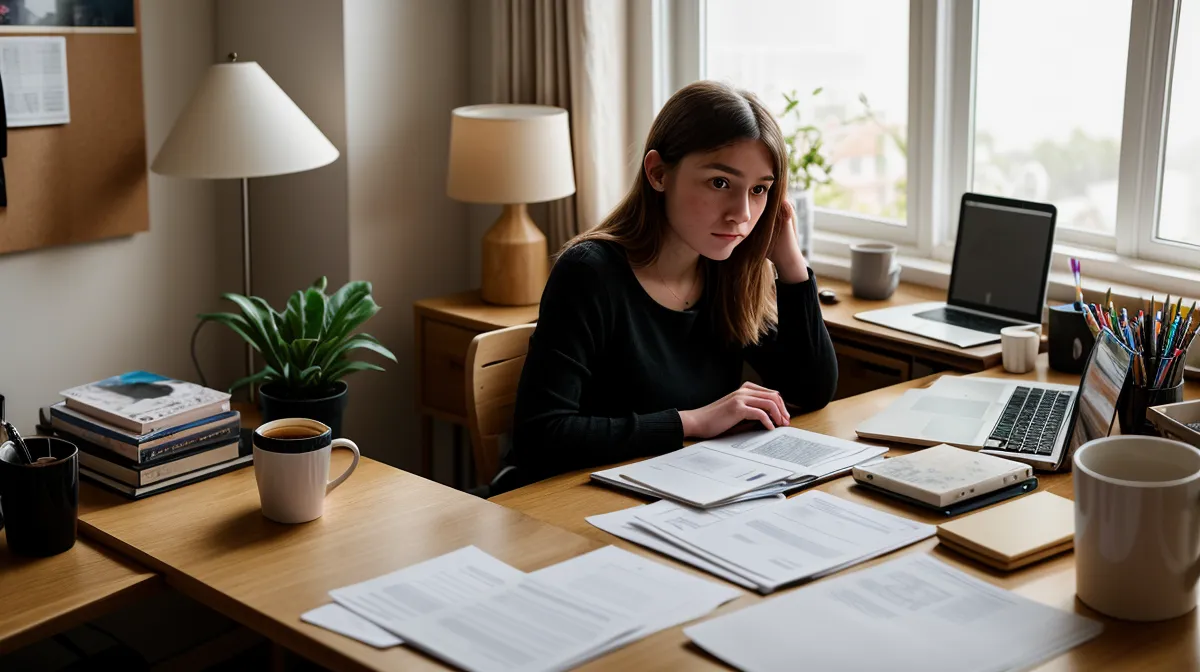 Freelance qui vérifie son prélèvement à la source sur le tableau de bord impots.gouv.fr en fin de soirée