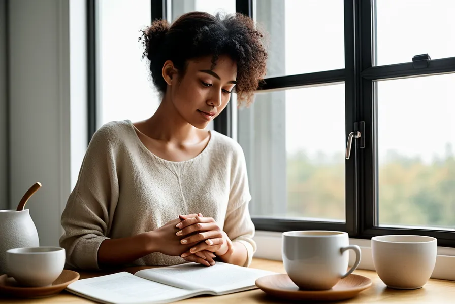 Freelance sereine après avoir vérifié son prélèvement à la source et sa gestion administrative du mois