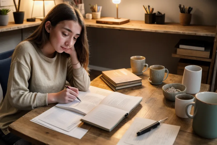 Relevé de compte bancaire professionnel examiné de près, stylo de graphiste freelance posé à côté — suivi de la gestion bancaire au quotidien