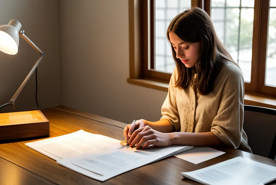 Ordinateur fermé sur un bureau rangé en fin de journée, signe d'une charge mentale allégée après le pointage bancaire.